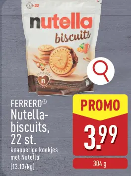 Aanbieding: Nutella-biscuits