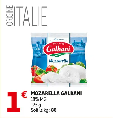 Offre: Mozarella Galbani