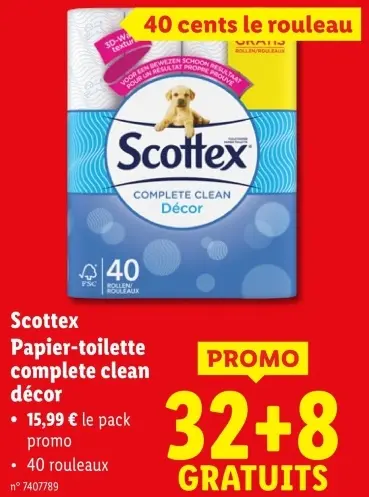 Offre: Papier-toilette complete clean décor