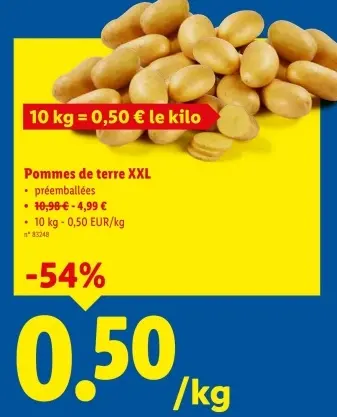 Offre: Pommes de terre XXL