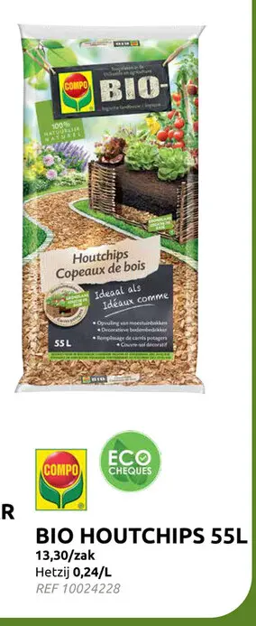 Promotie: Compo bio houtchips natuurlijk 55l