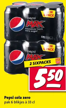 Aanbieding: Pepsi cola zero