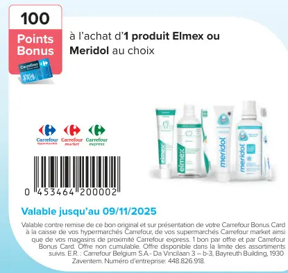 Offre: Elmex ou Meridol