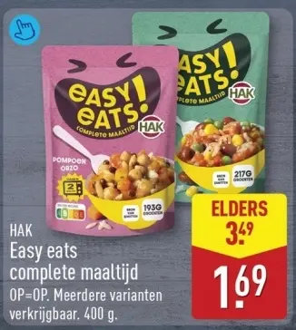 Aanbieding: Easy eats complete maaltijd