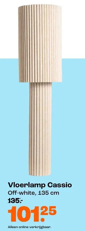 Promotie: Vloerlamp Cassio
