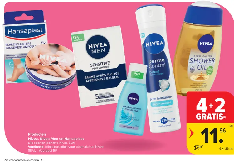 Promotie: Nivea, Nivea Men en Hansaplast