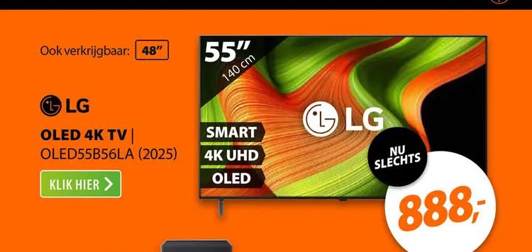 Aanbieding: LG OLED 4K 55B56LA (2025)