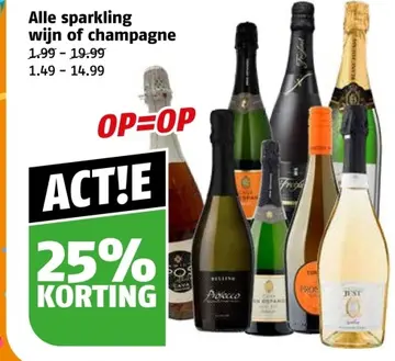 Aanbieding: Alle sparkling wijn of champagne