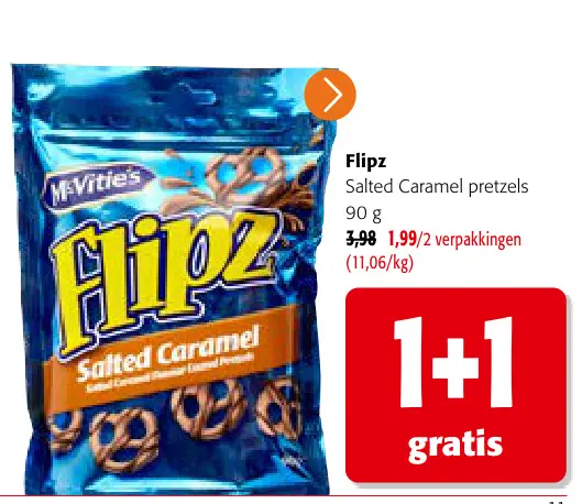 Promotie: Flipz Salted Caramel pretzels