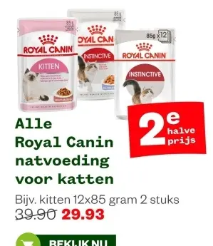 Aanbieding: Royal Canin natvoeding voor katten