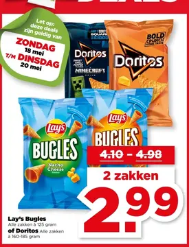 Aanbieding: Lay's Bugles of Doritos