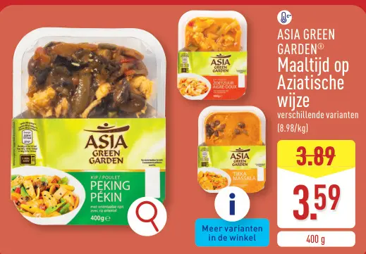 Promotie: Maaltijd op Aziatische wijze