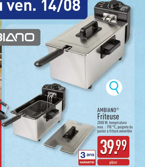 Offre: Friteuse
