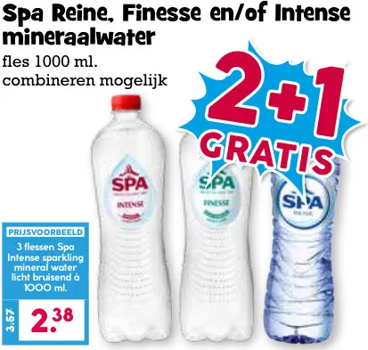 Aanbieding: Reine, Finesse en/of Intense mineraalwater