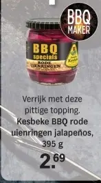 Aanbieding: Kesbeke BBQ rode uienringen jalapeños