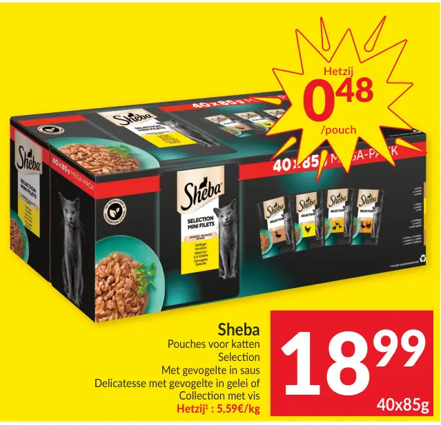 Promotie: Pouches voor katten Selection