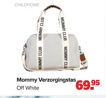 Aanbieding: Childhome Mommy Club Verzorgingstas Signature Canvas Off White