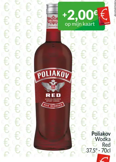Promotie: Poliakov Wodka Red