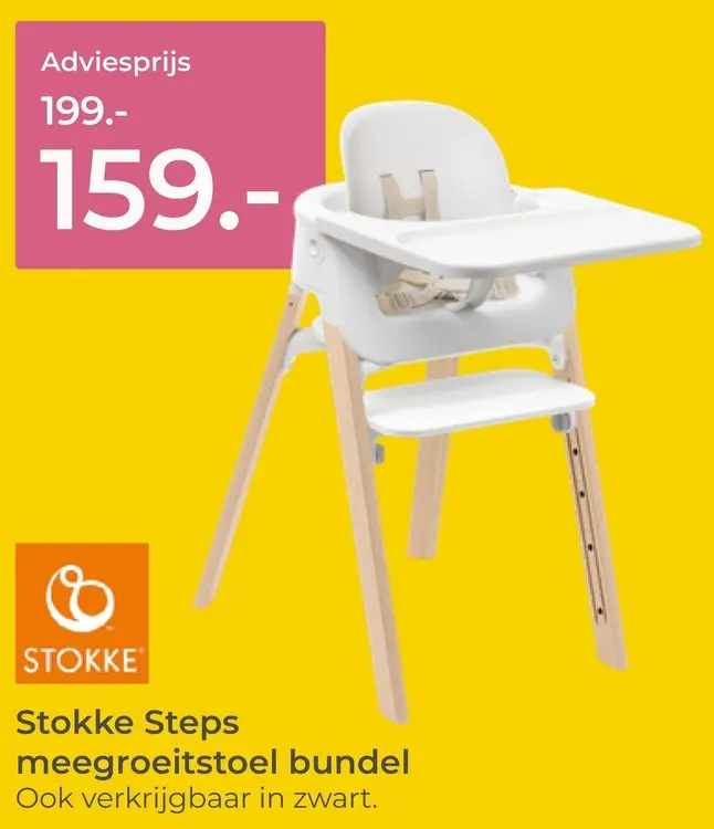 Aanbieding: Steps meegroeistoel bundel