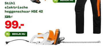 Aanbieding: Stihl elektrische heggenschaar HSE 42