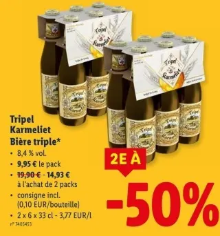 Offre: Bière triple