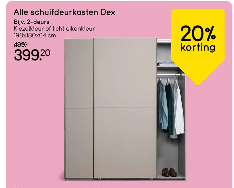 Aanbieding: Schuifdeurkasten Dex