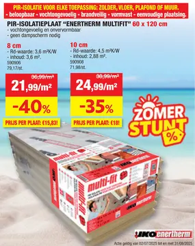 Aanbieding: Pir-isolatieplaat "ENERTHERM multifit"