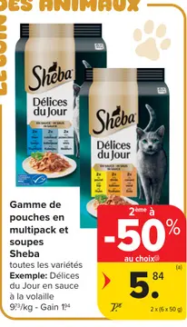 Offre: Gamme de pouches en multipack et soupes Sheba