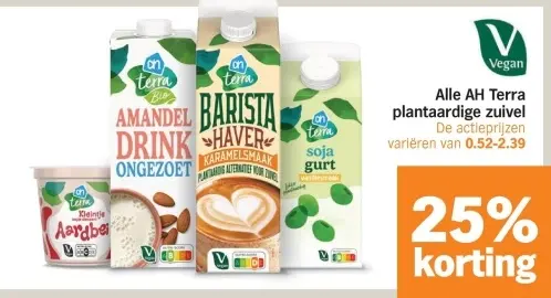 Aanbieding: AH Terra plantaardige zuivel