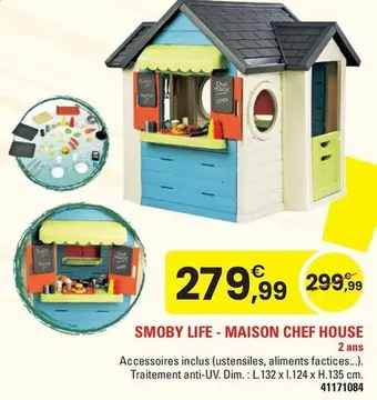Offre: SMOBY LIFE - MAISON CHEF HOUSE