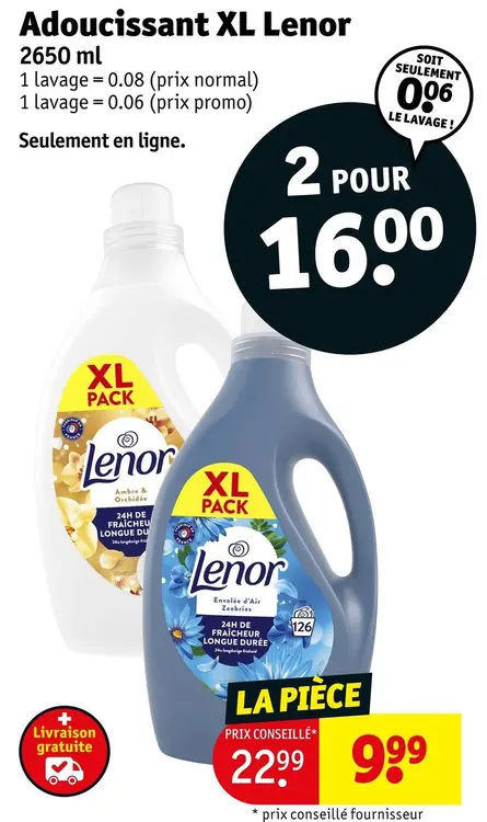 Offre: Adoucissant XL Lenor