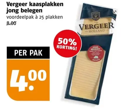 Aanbieding: Vergeer kaasplakken jong belegen