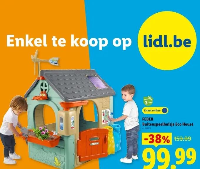 Promotie: Buitenspeelhuisje Eco House