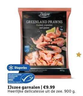 Aanbieding: IJszee garnalen