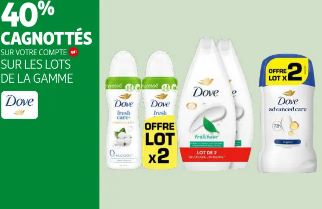 Promotie: La gamme Dove