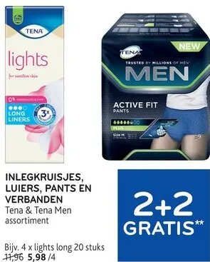Promotie: Inlegkruisjes, luiers, pants en verbanden assortiment