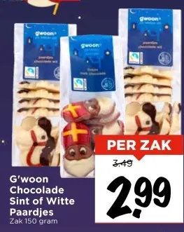Aanbieding: Chocolade Sint of Witte Paardjes