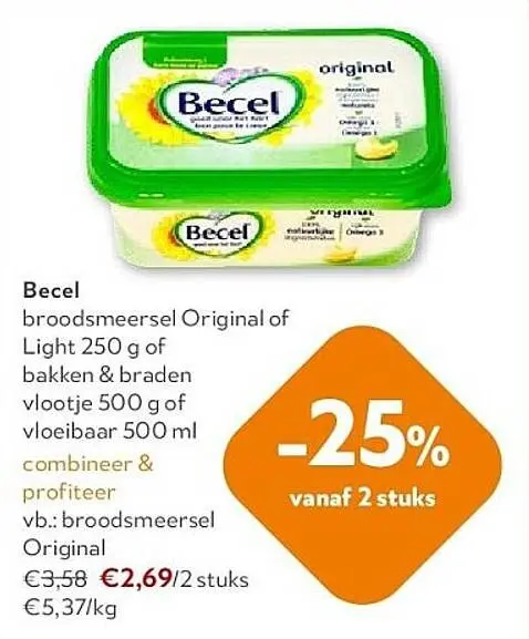 Promotie: broodsmeersel Original of Light