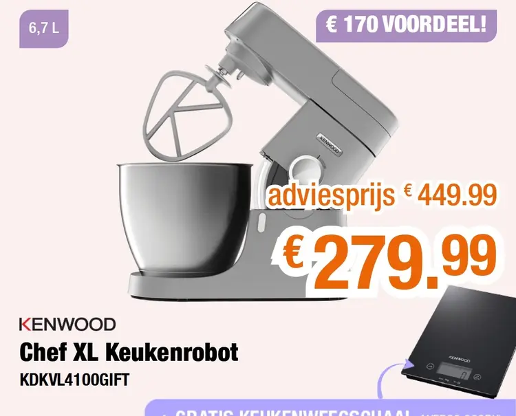 Promotie: Chef XL Keukenrobot