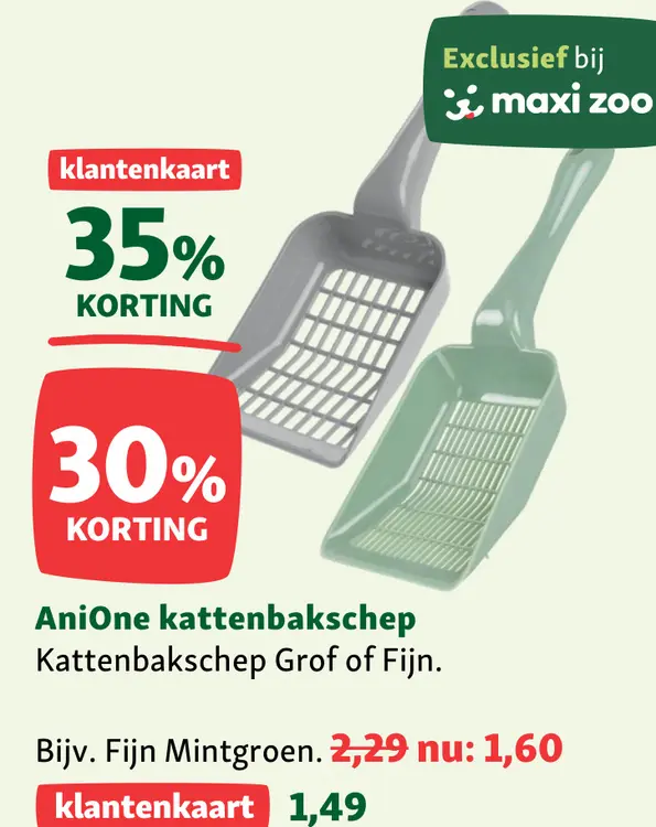 Aanbieding: AniOne kattenbakschep