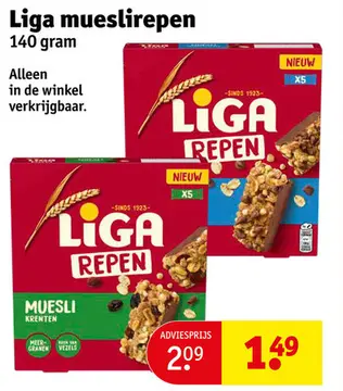 Aanbieding: Liga mueslirepen