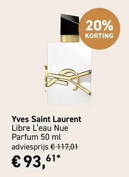 Aanbieding: Yves Saint Laurent Libre L'eau Nue