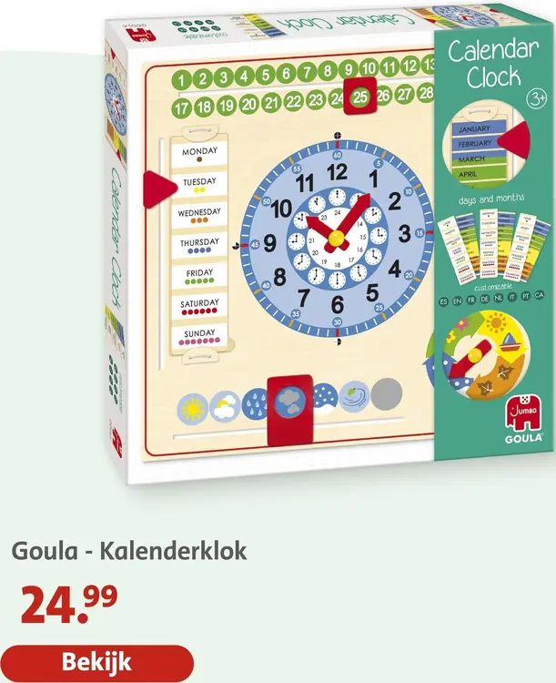 Aanbieding: Kalenderklok