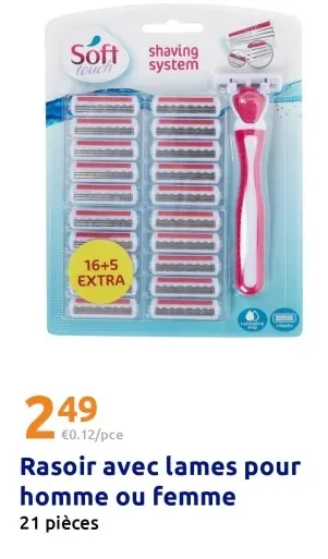 Offre: Rasoir avec lames pour homme ou femme