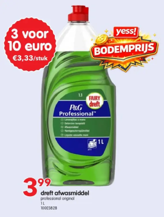 Promotie: dreft afwasmiddel