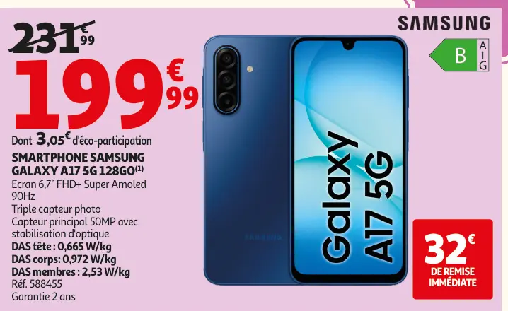 Promotie: Smartphone SAMSUNG galaxy a17 5g 128go
