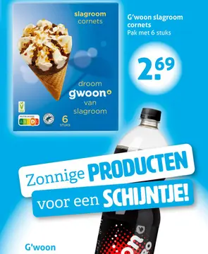 Aanbieding: slagroom cornets