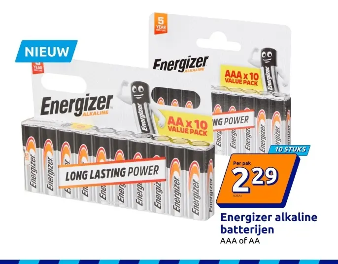 Promotie: Energizer alkaline batterijen