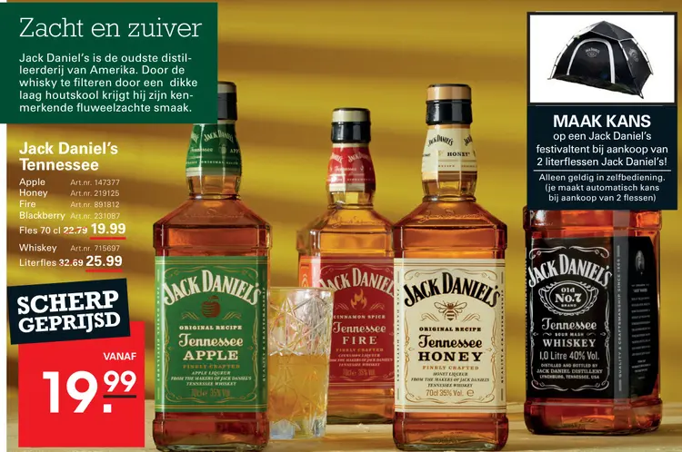 Aanbieding: Jack Daniel's Tennessee