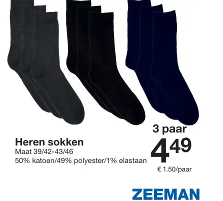 Aanbieding: Heren sokken